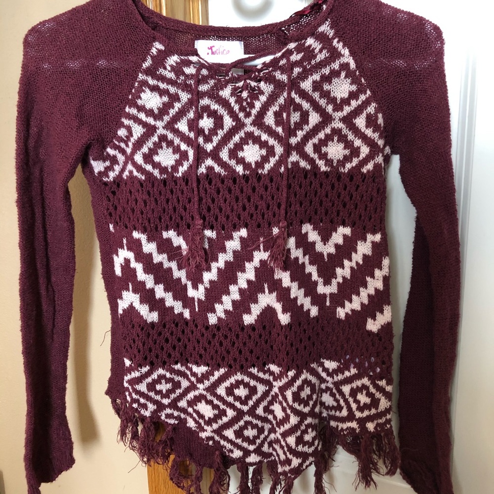 Justice sweater